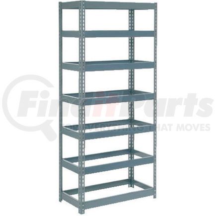 255562 by GLOBAL INDUSTRIAL - Global Industrial&#153; Extra Heavy Duty Shelving 36"W x 12"D x 96"H With 7 Shelves, No Deck, Gray