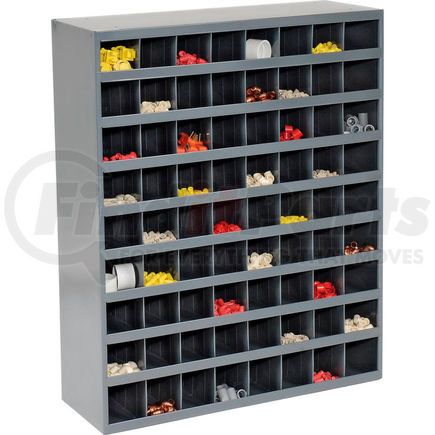 363-95 by DURHAM - Durham Steel Storage Parts Bin Cabinet 363-95 Open Front - 72 Compartments