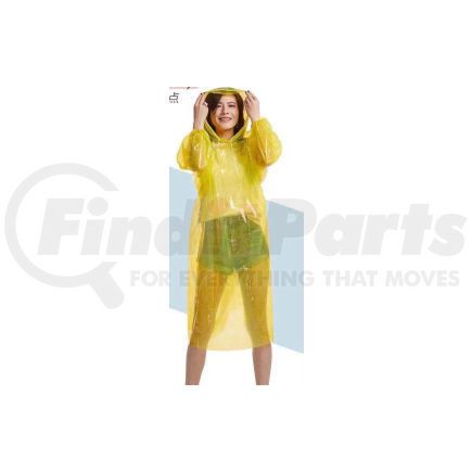 GSS-9010 by GSS SAFETY - Disposable Rain Poncho, 80" L, One Size, Yellow