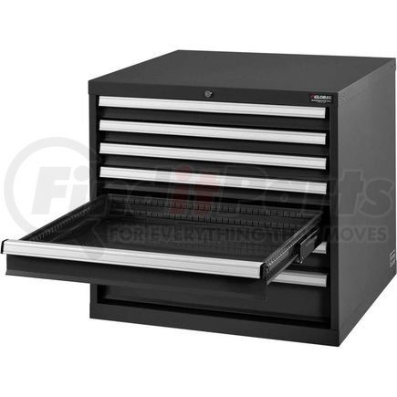 493360BK by GLOBAL INDUSTRIAL - Global Industrial&#153; Modular Drawer Cabinet, 7 Drawers, w/Lock, 30"Wx27"Dx29-1/2"H, Black