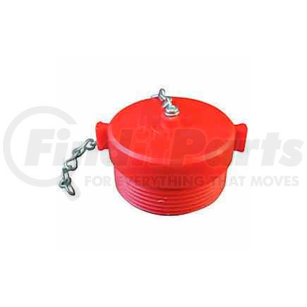 663-252 by MOON AMERICAN INC - Fire Hose Red Hose Plug - 2-1/2 In. NH - Plastic