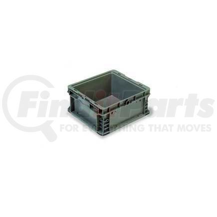 NXO1215-7-GY by LEWIS-BINS.COM - ORBIS Stakpak NXO1215-7 Modular Straight Wall Container, 12"L x 15"W x 7-1/2"H, Gray