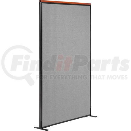 695792FGY by GLOBAL INDUSTRIAL - Interion&#174; Deluxe Freestanding Office Partition Panel, 36-1/4"W x 96"H, Gray