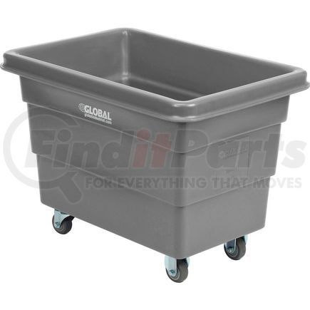 800311GY by GLOBAL INDUSTRIAL - Global Industrial&#8482; Plastic Bulk Box Truck, 6 Bushel, direct mount base Gray