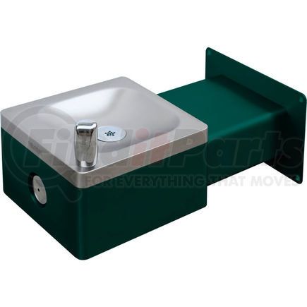 761224GN by GLOBAL INDUSTRIAL - Global Industrial&#8482; Outdoor Wall Mounted Drinking Fountain, Green