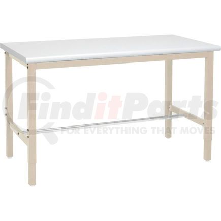607000TN by GLOBAL INDUSTRIAL - Global Industrial&#153; 60"W x 30"D Production Workbench - Plastic Laminate Safety Edge - Tan