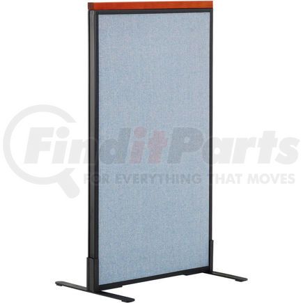 694652FBL by GLOBAL INDUSTRIAL - Interion&#174; Deluxe Freestanding Office Partition Panel, 24-1/4"W x 43-1/2"H, Blue