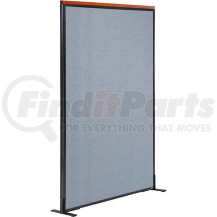 694847FBL by GLOBAL INDUSTRIAL - Interion&#174; Deluxe Freestanding Office Partition Panel, 36-1/4"W x 61-1/2"H, Blue