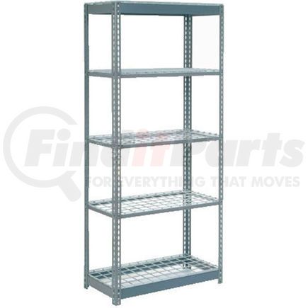 601927 by GLOBAL INDUSTRIAL - Global Industrial&#8482; Heavy Duty Shelving 36"W x 18"D x 84"H With 5 Shelves - Wire Deck - Gray