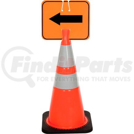 03-550-2WA by CORTINA SAFETY PRODUCTS - Cone Sign - Reversible Arrow - Black on Orange