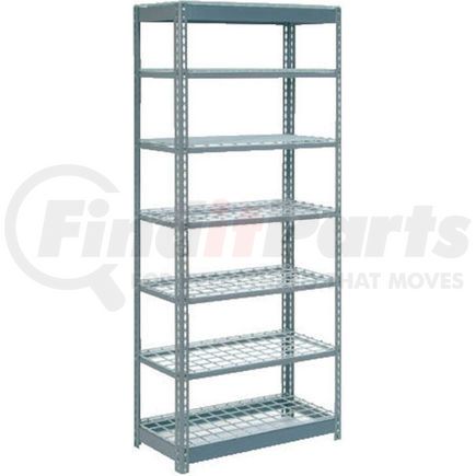 255599 by GLOBAL INDUSTRIAL - Global Industrial&#8482; Heavy Duty Shelving 36"W x 18"D x 96"H With 7 Shelves - Wire Deck - Gray