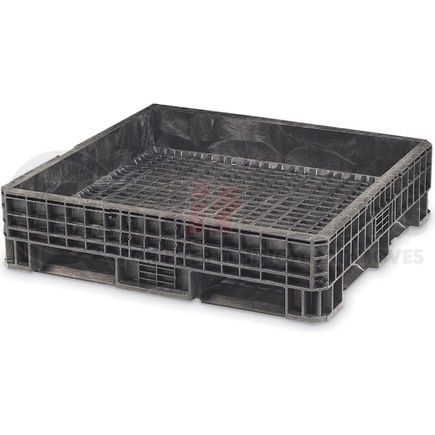 HDRS4845-21 BLK by LEWIS-BINS.COM - ORBIS Heavy-Duty Bulkpak Container HDRS4845-21 - 48 x 45 x 24.8 - Fixed Wall Black