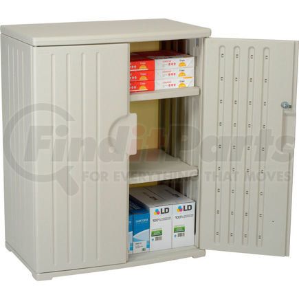 92563 by ICEBERG - Plastic Storage Cabinet 36x22x46 - Light Gray