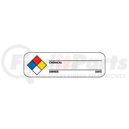 WOL3 by NATIONAL MARKER COMPANY - NMC WOL3 Hazard Warning Labels, 1" X 3", Red/Yellow/White/Blue, PSP