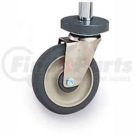 5MPB by METRO - Metro 5" Casters for Super Erecta Shelving - 5" Polyurethane Swivel Caster with Brake and Bumper