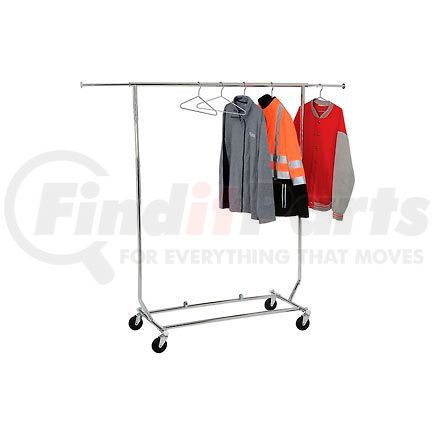 RCS/1 by AMKO DISPLAYS LLC. - Salesman's Collapsible Portable Clothing Rack RCS/1 - Round Tubing - Chrome