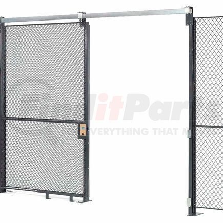 603341 by GLOBAL INDUSTRIAL - Global Industrial&#8482; Wire Mesh Sliding Gate, 10'H x 4'W