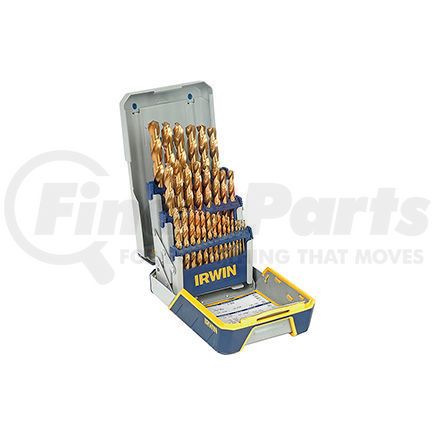 3018003 by IRWIN - 29 Pc. Drill Bit Industrial Set Case, Tin Coated