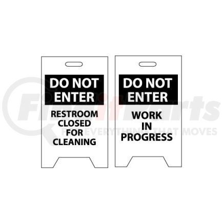 FS22 by NATIONAL MARKER COMPANY - Floor Sign - Do Not Enter Restroom Closed For Cleaning