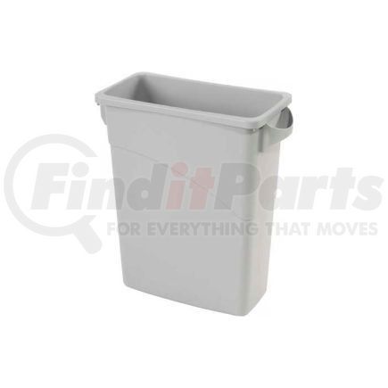 1971258 by RUBBERMAID - Rubbermaid&#174; Slim Jim&#174; 1971258 Recycling Container, 16 Gallon - Gray