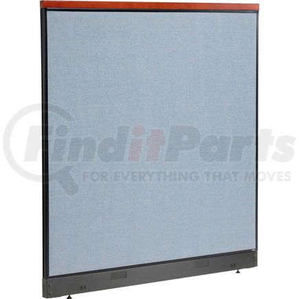 277568PBL by GLOBAL INDUSTRIAL - Interion&#174; Deluxe Office Partition Panel with Pass Thru Cable, 60-1/4"W x 65-1/2"H, Blue