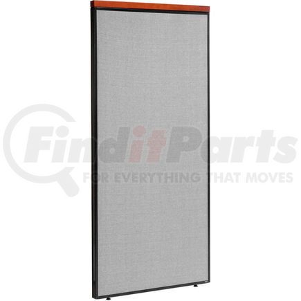 277527GY by GLOBAL INDUSTRIAL - Interion&#174; Deluxe Office Partition Panel, 36-1/4"W x 73-1/2"H, Gray