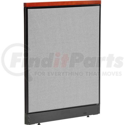 277546NGY by GLOBAL INDUSTRIAL - Interion&#174; Deluxe Non-Electric Office Partition Panel with Raceway, 36-1/4"W x 47-1/2"H, Gray