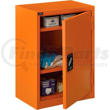 298685 by GLOBAL INDUSTRIAL - Global Industrial&#153; Emergency Preparedness Cabinet, Wall Mount,19-7/8"Wx14-1/4"Dx32-3/4"H,Orange