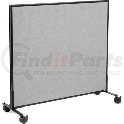 694958MGY by GLOBAL INDUSTRIAL - Interion&#174; Mobile Office Partition Panel, 48-1/4"W x 45"H, Gray