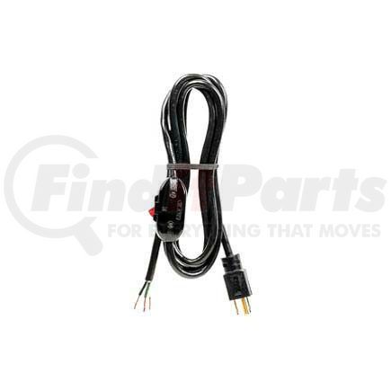 01732.70.01 by GENERAL CABLE - Carol 01732.70.01 8' Sjt Power Supply Replacement Cord W/ Switch, 18awg 10a/125v -Black