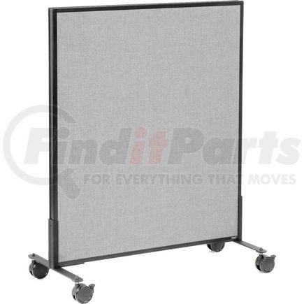 694955MGY by GLOBAL INDUSTRIAL - Interion&#174; Mobile Office Partition Panel, 36-1/4"W x 45"H, Gray