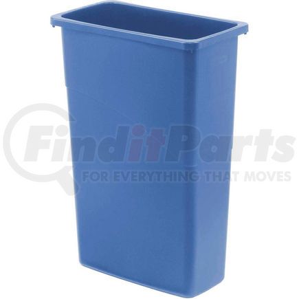 1956185 by RUBBERMAID - Rubbermaid&#174; Slim Jim&#174; Recycling Can, 23 Gallon, Blue