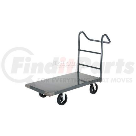 952130E by GLOBAL INDUSTRIAL - Global Industrial&#153; Steel Deck Truck 36x24 2400 Lb. Cap. 8" Rubber Casters - Ergo Handle