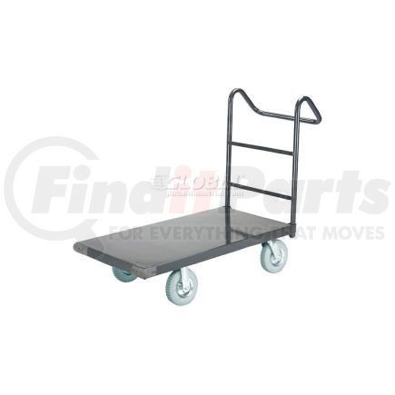 952113PE by GLOBAL INDUSTRIAL - Global Industrial&#153; Steel Deck Truck 48x30 1200 Lb. Cap. 8" Pneumatic Casters - Ergo Handle