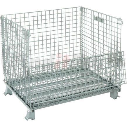 493396 by GLOBAL INDUSTRIAL - Global Industrial&#153; Folding Wire Container 40"L x 32"W x 34-1/2"H 3000 Lb. Capacity