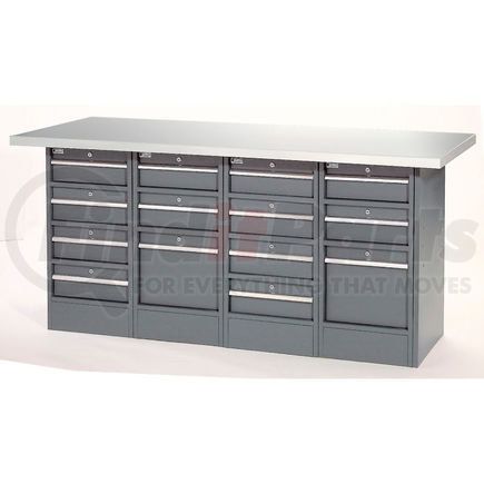 253774 by GLOBAL INDUSTRIAL - Global Industrial&#153; 72"W x 24"D Plastic Top 14 Drawer Workbench