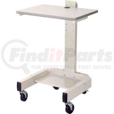 309235BG by GLOBAL INDUSTRIAL - Global Industrial&#8482; Mobile Computer Cart, 27"W x 24-1/2"D x 41"H, Beige