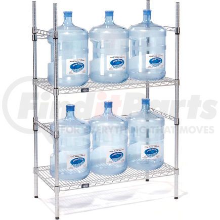 797084 by GLOBAL INDUSTRIAL - 5 Gallon Water Bottle Storage Rack, 6 Bottle Capacity