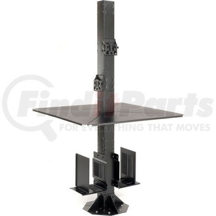 239193BK by GLOBAL INDUSTRIAL - Global Industrial&#8482; 81"H Complete Floor Mount Orbit Computer Kiosk with VESA Mounts, Black