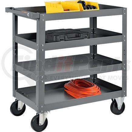 988851 by GLOBAL INDUSTRIAL - Global Industrial™ Steel Stock Cart, 4 Shelves, 18"Wx30"L, 800 Lbs. Cap.