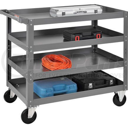 988852 by GLOBAL INDUSTRIAL - Global Industrial&#153; Steel Stock Cart, 4 Shelves, 24"Wx36"L, 800 Lbs. Cap.