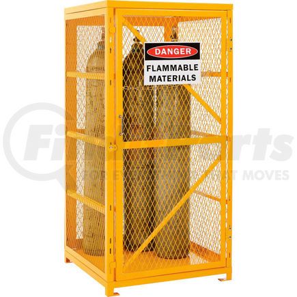 270256 by GLOBAL INDUSTRIAL - Global Industrial&#153; Cylinder Storage Cabinet With Manual Close Single Door, 9 Cylinder Cap.