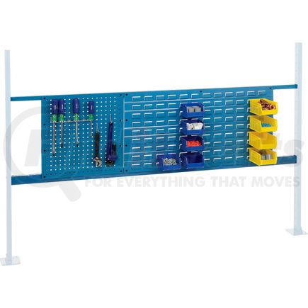 318862BL by GLOBAL INDUSTRIAL - Global Industrial&#153; Panel Kit for 72"W Workbench - 18"W Pegboard & 36"W Louver, Mounting Rail BL