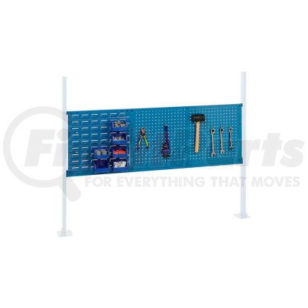 318867BL by GLOBAL INDUSTRIAL - Global Industrial&#153; Panel Kit for 60"W Workbench - 18"W Louver & 36"W Pegboard, Mounting Rail BL