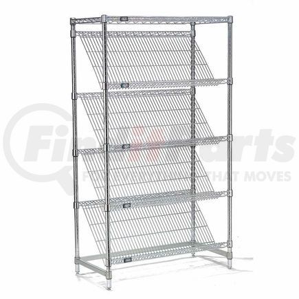 504127 by GLOBAL INDUSTRIAL - Slant Wire Shelving - 5 Shelves - 48"W x 24"D x 54"H