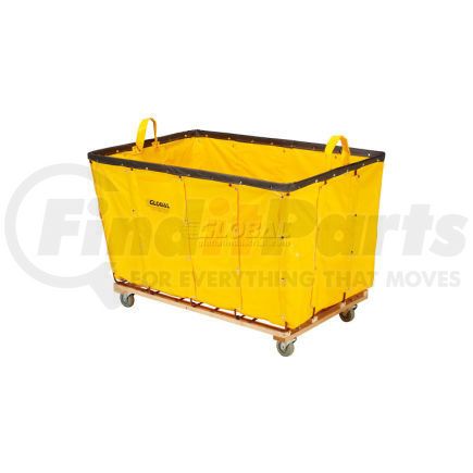 241983YL by GLOBAL INDUSTRIAL - Global Industrial&#153; Basket Bulk Truck, Vinyl, 12 Bushel Capacity, Yellow