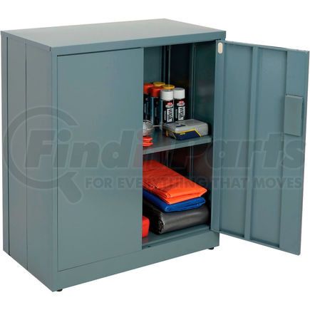 361842GY by GLOBAL INDUSTRIAL - Global Industrial&#8482; EZ Assemble Steel Storage Cabinet, 36"W x 18"D x 42"H, Gray