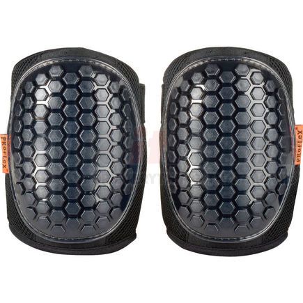 18467 by ERGODYNE - Ergodyne&#174; ProFlex&#174; 367 Lightweight Gel Knee Pads, Round Cap, Black, 18467