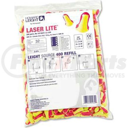 LL-LS4-REFILL by NORTH SAFETY - Howard Leight Laser Lite LL-LS4-REFILL Dispenser Refill, T-Shape, 200 Pair