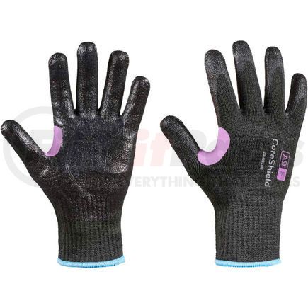 29-0910B/9L by NORTH SAFETY - CoreShield&#174; 29-0910B/9L Cut Resistant Gloves, Smooth Nitrile Coating, A9/F, Size 9